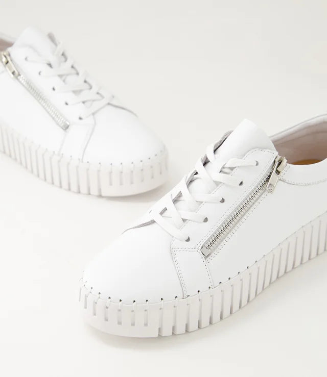 Bump Leather Snaekers by Django & Juliette