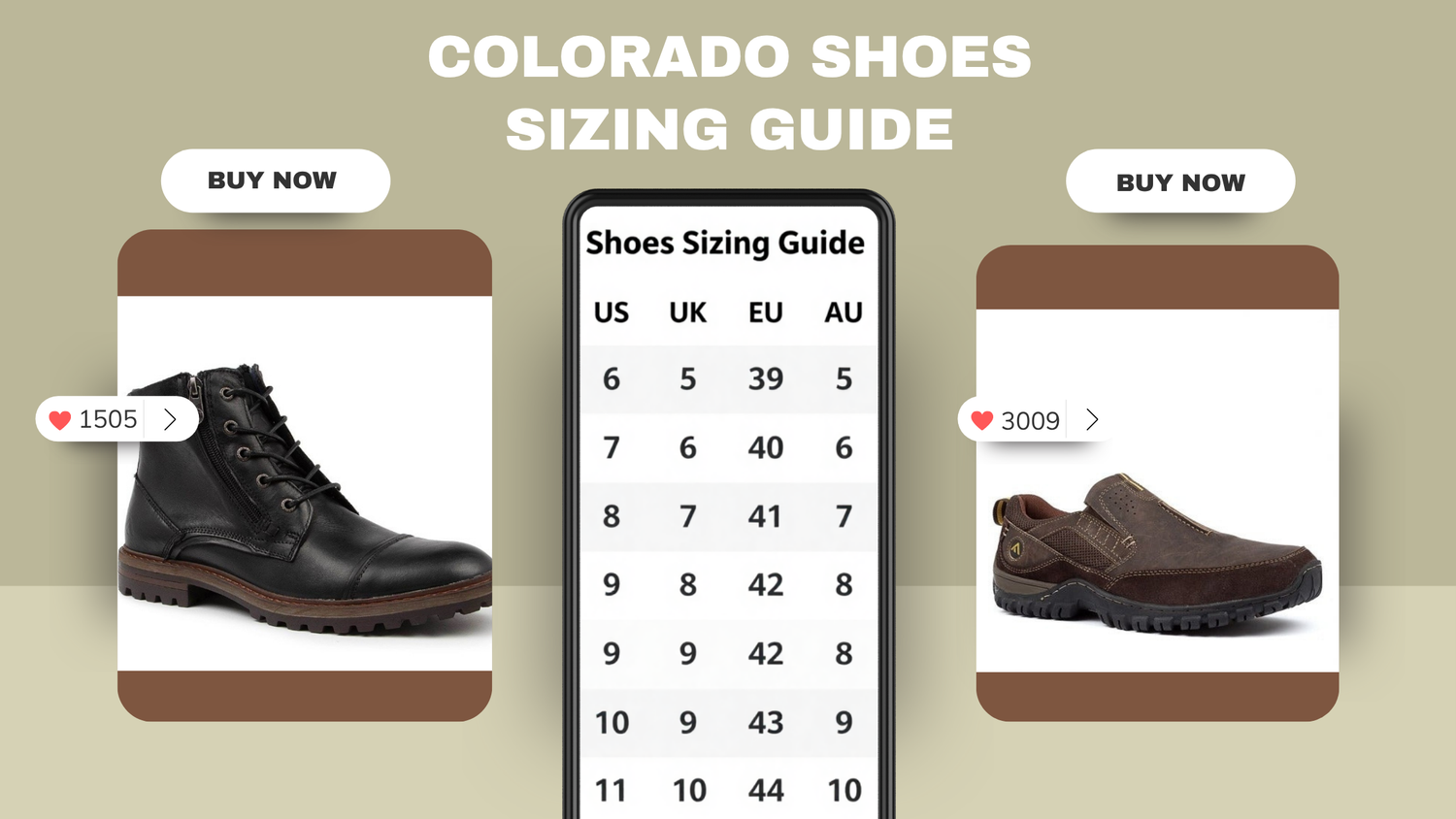 colorado sizing guide