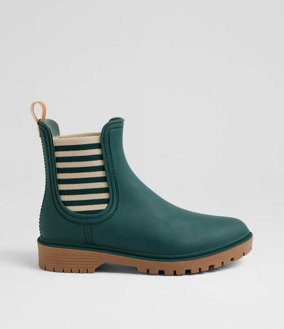 Laurina2 By Diana Ferrari - Deep Green Stripe