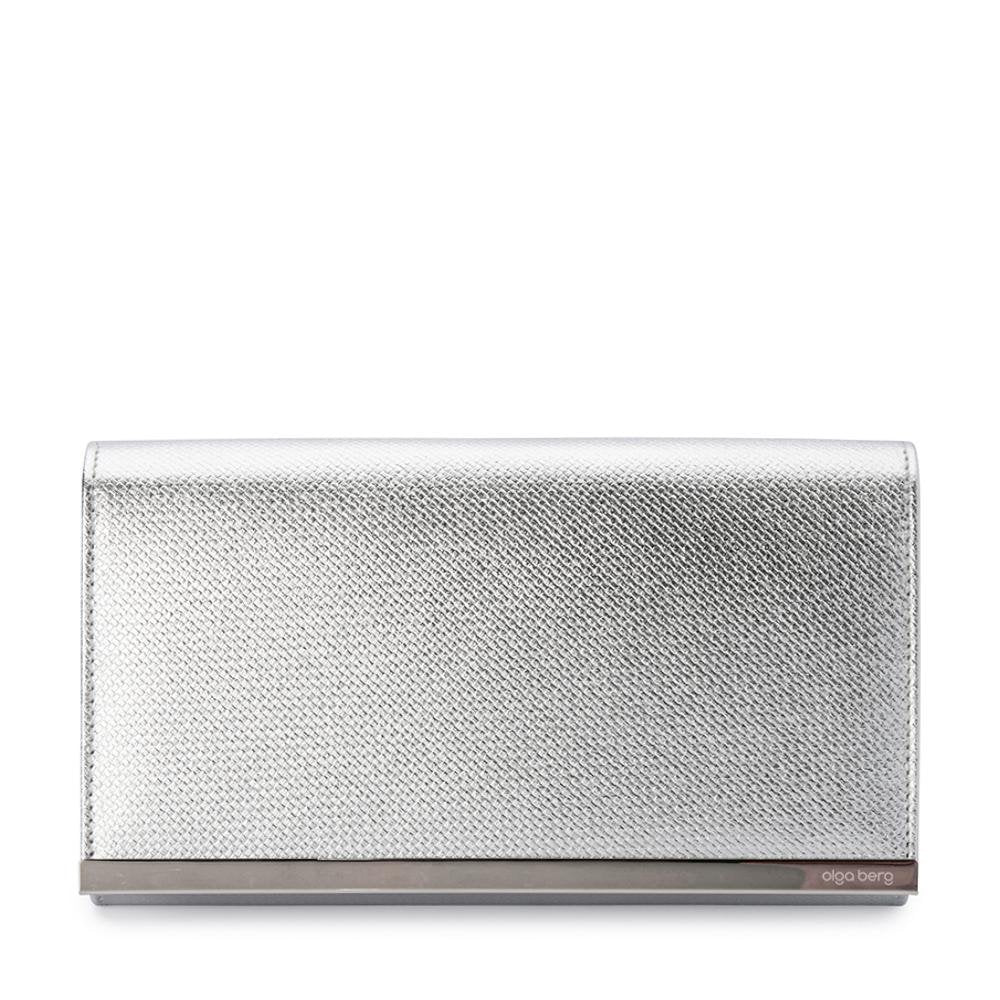 Maddie Metallic Foldover Clutch