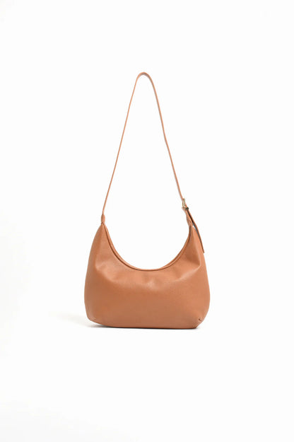 Maggie Woven Moon Crossbody Bag By Adorne