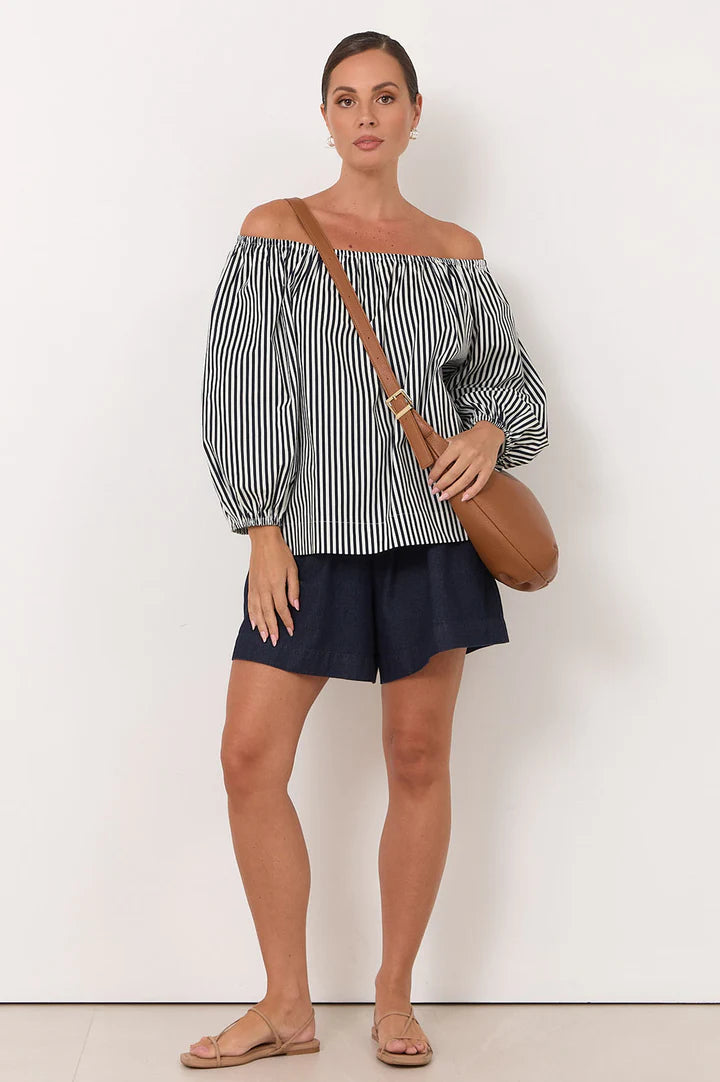 Maggie Woven Moon Crossbody Bag By Adorne