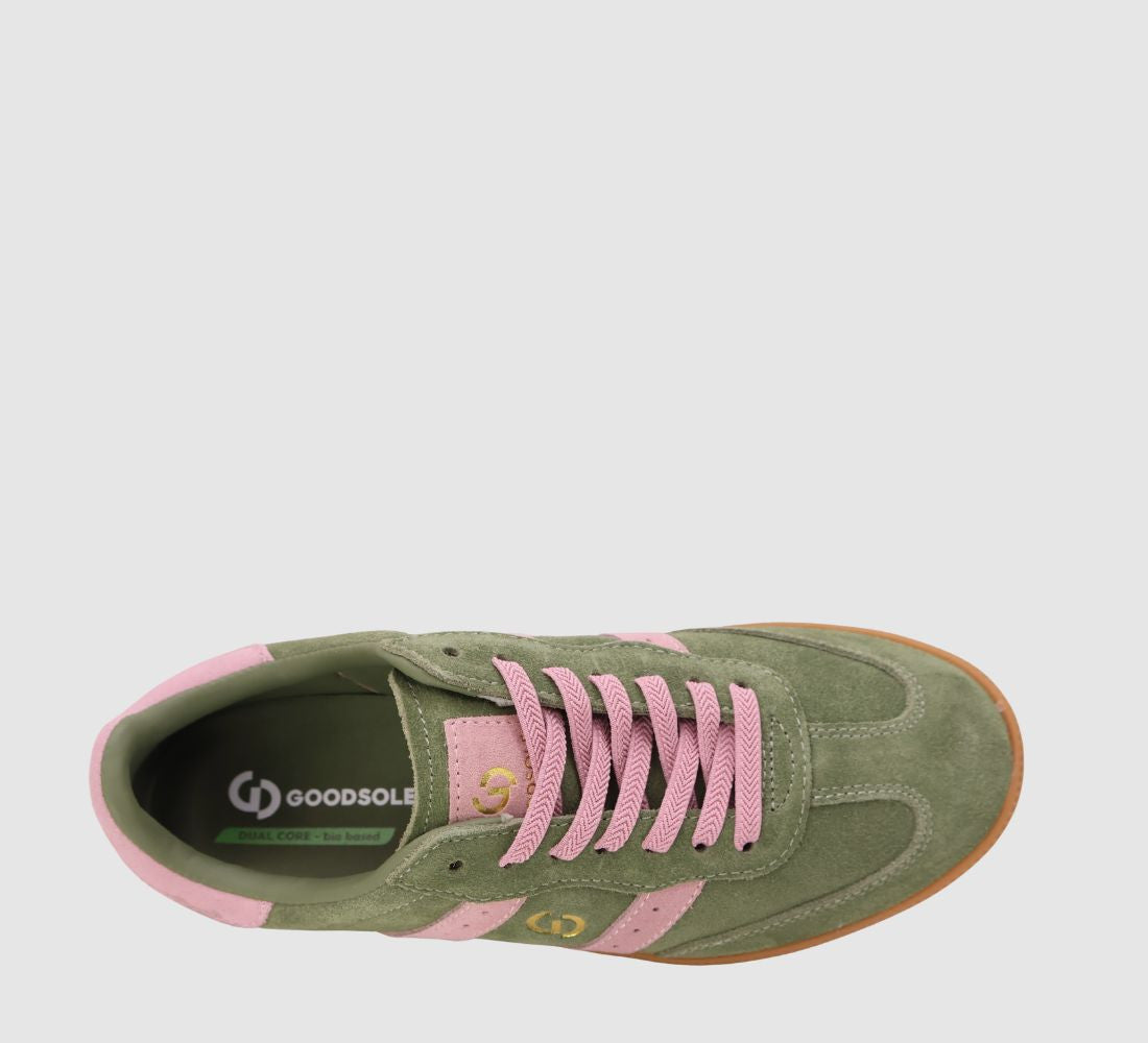 Parallel By Goodsole - Green Sea Pink